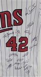 2013 Minnesota Twins Team Signed Jackie Robinson Day Jersey MLB