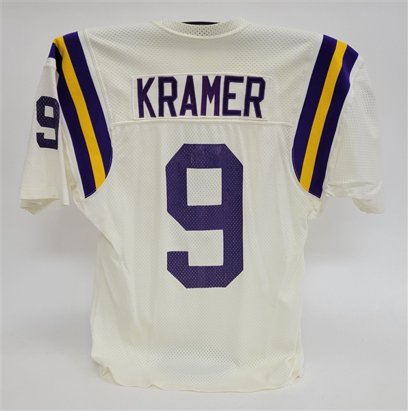Tommy Kramer 1986 Minnesota Vikings Game Used Road Jersey w/ Dave Miedema & Letter of Provenance From Kramer