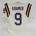 Tommy Kramer 1986 Minnesota Vikings Game Used Road Jersey w/ Dave Miedema & Letter of Provenance From Kramer