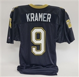 Tommy Kramer 1990 New Orleans Saints Game Jersey w/ Letter of Provenance From Kramer