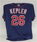Max Kepler 2016 Minnesota Twins Game Used & Autographed Rookie Jersey MLB