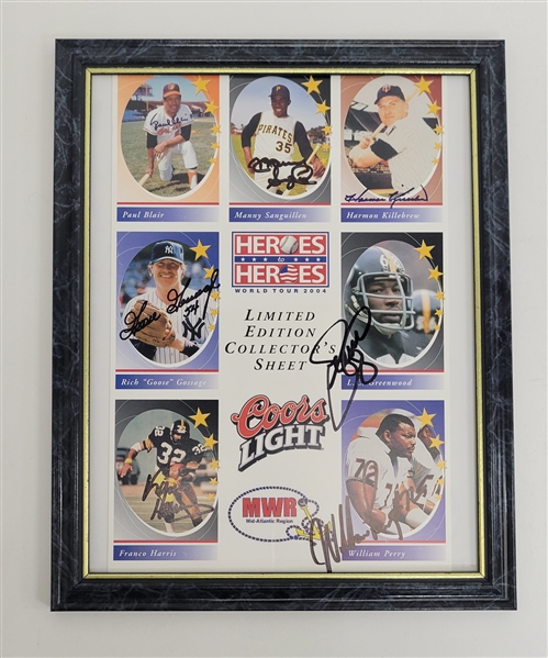 Heroes to Heroes Autographed & Framed 11x14 Photo w/ Beckett LOA