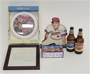 Harmon Killebrew Collection w/ 6 Autographed Items Beckett w/Signed Contract & Signed/Inscribed Stand Up