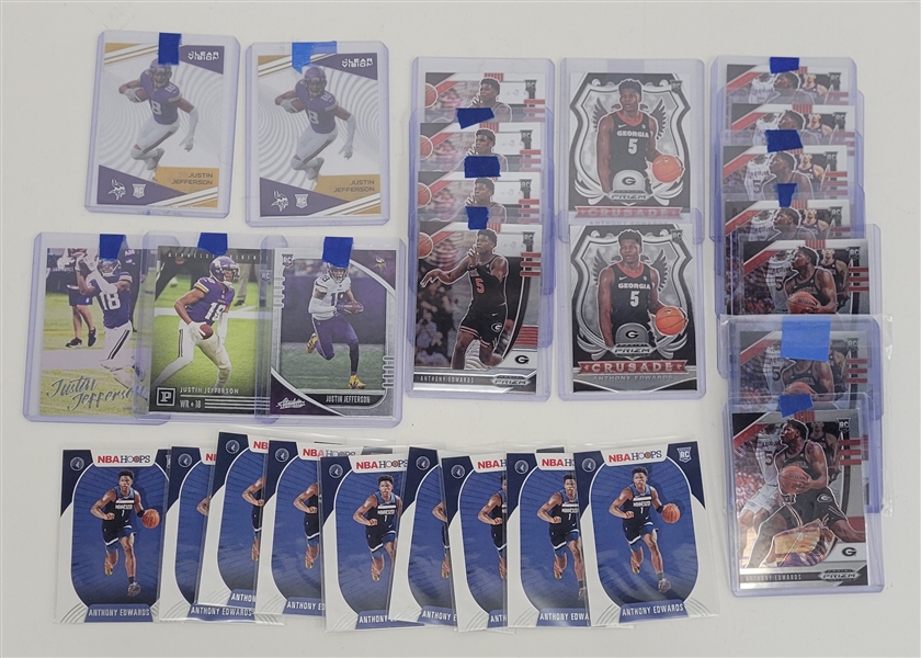 Justin Jefferson & Anthony Edwards Rookie Card Collection