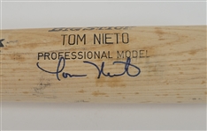 Tom Nieto Minnesota Twins Game Used & Autographed Bat *1987 WS Team Member*