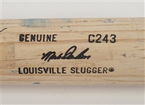 Mark Davidson Minnesota Twins Game Used & Autographed Bat *1987 WS Team Member*