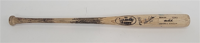 Mark Davidson Minnesota Twins Game Used & Autographed Bat *1987 WS Team Member*