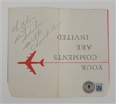 Wilt Chamberlain Autographed & Inscribed Cut Signature w/ Beckett LOA