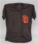 Tony Gwynn 1988 San Diego Padres Game Used BP Jersey w/ Dave Miedema LOA