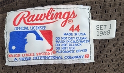 Tony Gwynn 1988 San Diego Padres Game Used BP Jersey w/ Dave Miedema LOA