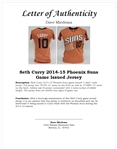 Seth Curry 2014-15 Phoenix Suns Game Issued Jersey w/ Dave Miedema LOA
