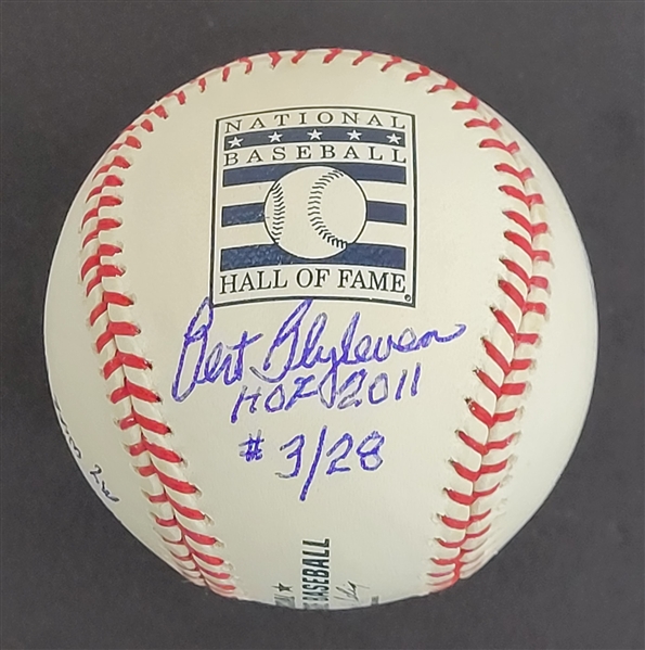 Bert Blyleven Signed Hall of Fame Story Baseball Long Inscription Limited 3/28 w/Blyleven Signed Letter of Provenance