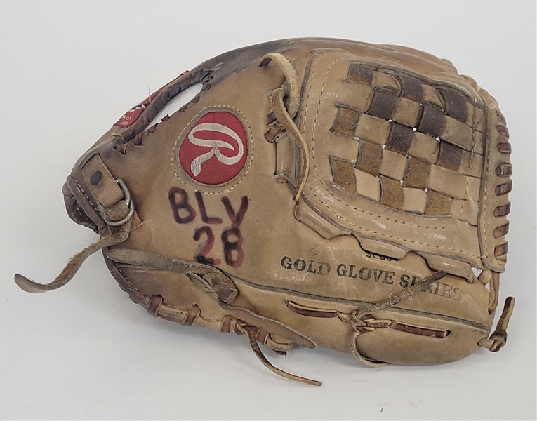 Bert Blyleven 1989 California Angels Game Used Glove w/ PSA/DNA LOA & Blyleven Signed Letter of Provenance