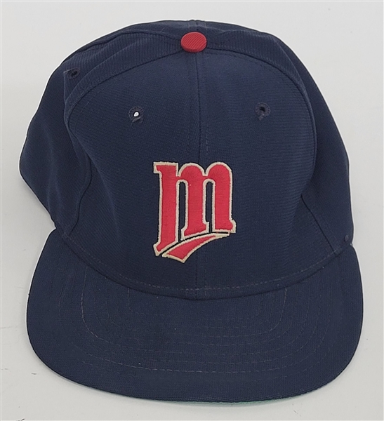 Tony Oliva c. 1990 Minnesota Twins Game Used & Autographed Hat w/ J.T. Sports John Taube LOA