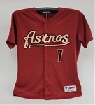 Craig Biggio 2005 Houston Astros World Series Game Issued & Autographed Jersey w/ Beckett & Dave Miedema LOA