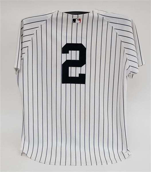 Derek Jeter 2002 New York Yankees Game Used Jersey w/ Dave Miedema LOA