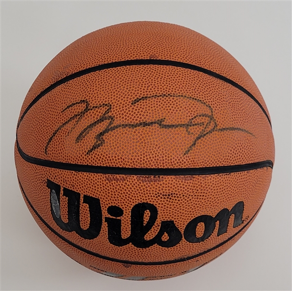 Michael Jordan Autographed Wilson Basketball UDA & Beckett LOA