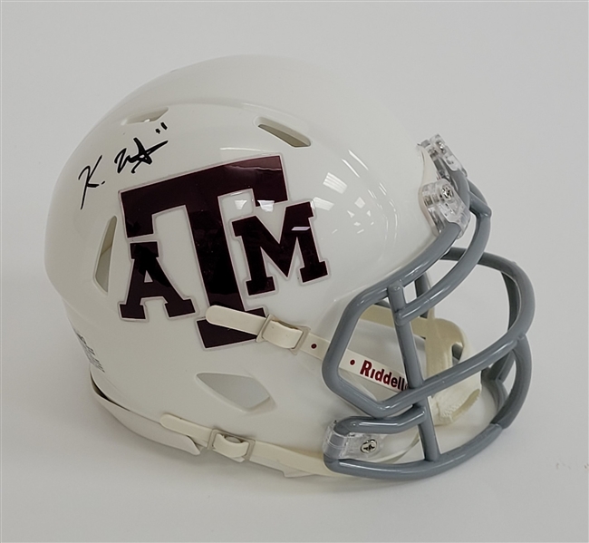 Kellen Mond Autographed Texas A&M Mini Helmet