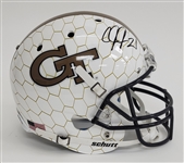 Calvin Johnson Autographed Georgia Tech Full Size Replica Helmet JSA