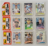 Lot of 3 Unopened 1985 Topps Baseball Rack Packs w/ Kirby Puckett Rookie
