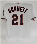 Kevin Garnett Autographed Minnesota Twins #21 Jersey w/ Beckett LOA