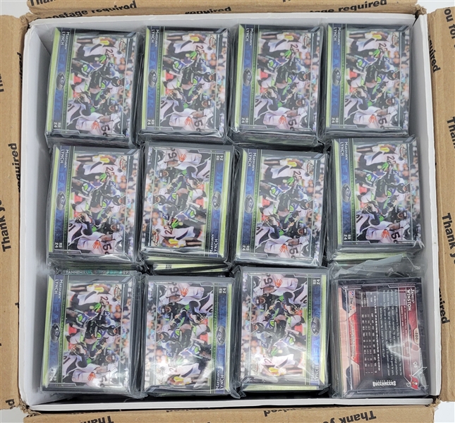 Lot of (12) 2015 Topps Chrome Football Card Sets