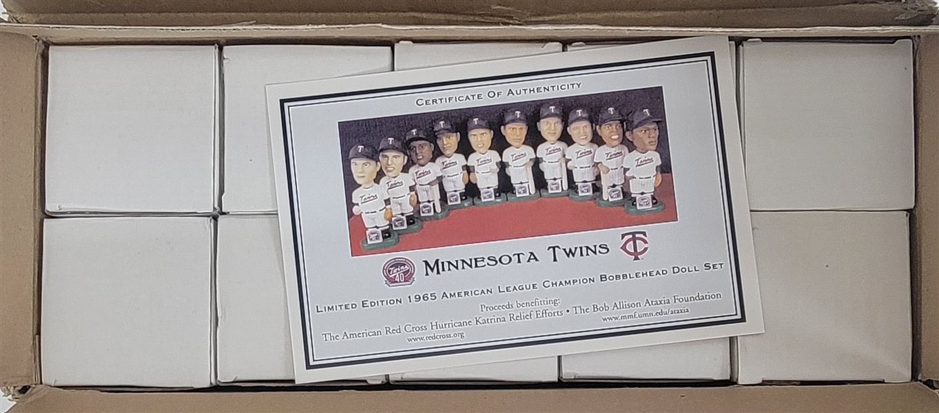 Limited Edition Minnesota Twins 1965 American League Champion Bobblehead Set of 10