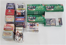 Collection of Unsearched Football & Baseball Card Boxes
