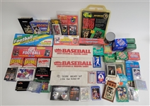 Extensive Collection of Baseball, Football, Basketball, & Hockey Cards & Sets