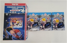 Lot of (4) 1990-92 7th Inning Sketch Hockey Card Boxes