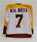 Neal Broten Autographed Custom College Jersey Beckett