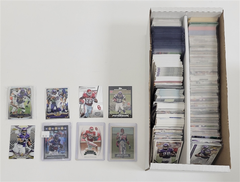 Large Adrian Peterson Card Collection w/ Rookies