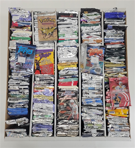 Extensive Collection of Miscellaneous Opened Sports & Entertainment Card Packs