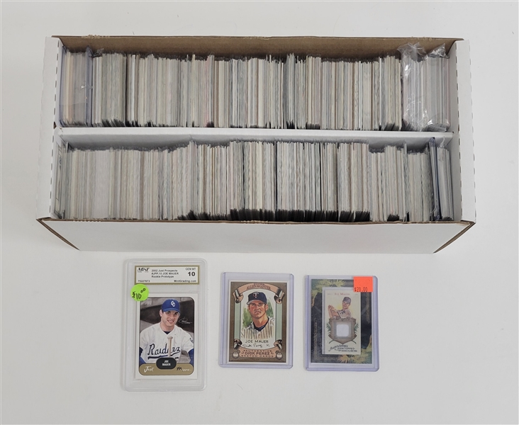 Large Joe Mauer Card Collection w/ Rookies