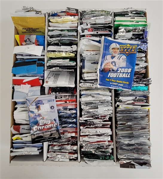 Extensive Collection of Miscellaneous Opened Sports Card Packs
