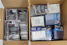 Large Collection of Card Sleeves, Screw Down Protectors, & Toploaders