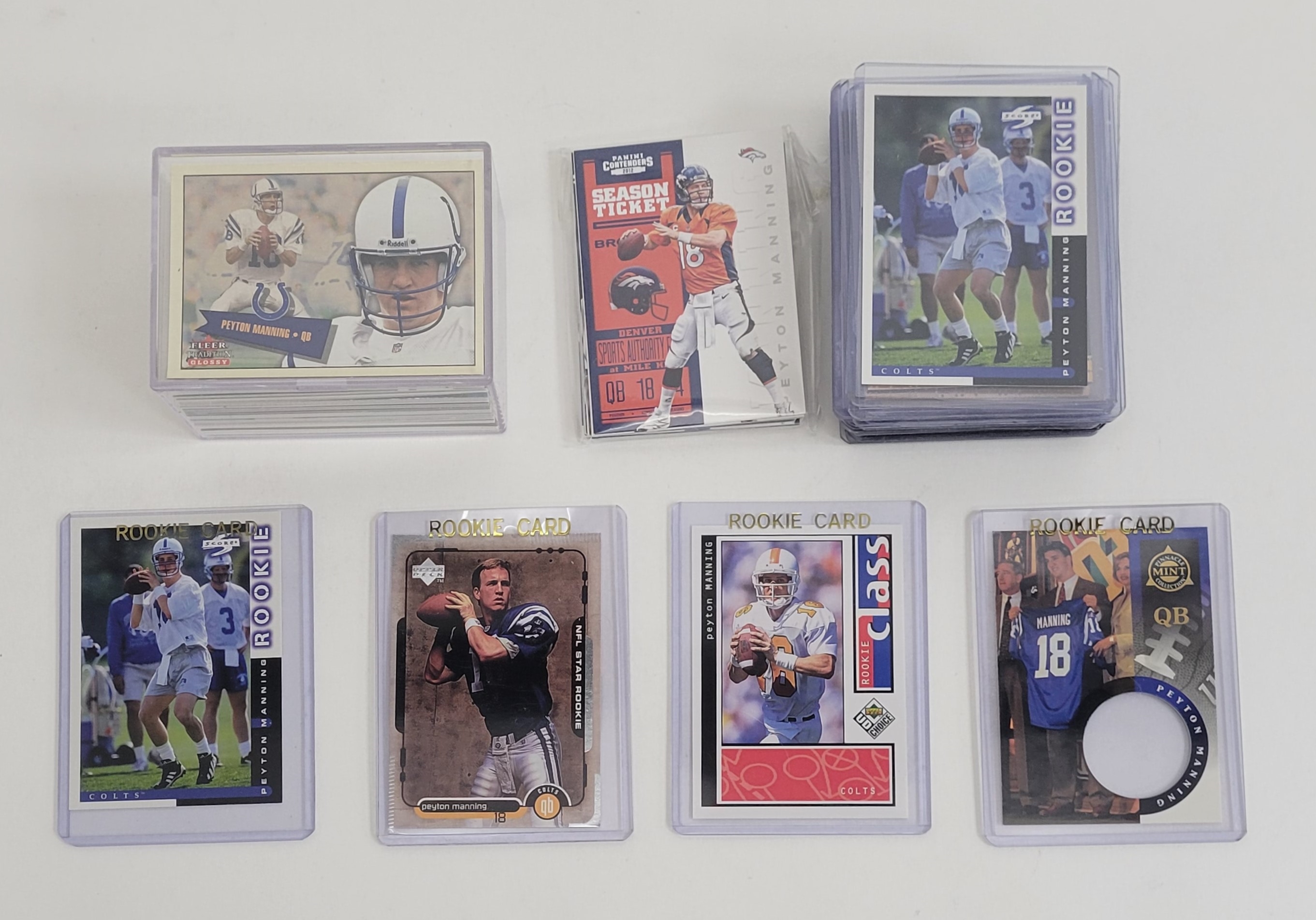 Lot Detail - Peyton Manning Card Collection W  Rookies