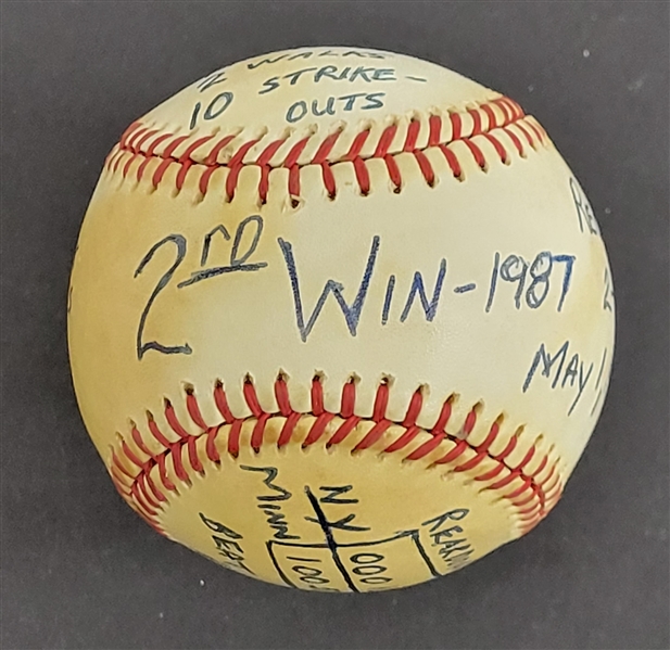 Bert Blyleven 2nd Win 1987 Minnesota Twins World Series Championship Year Game Used Stat Baseball vs Yankees Passed Bob Gibson (3,118) SOs w/Blyleven Signed Letter of Provenance