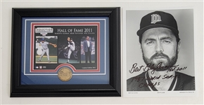 Bert Blyleven 2011 Hall of Fame Induction Coin and Photo from Highland Mint Includes Signed Photo w/Blyleven Signed Letter of Provenance
