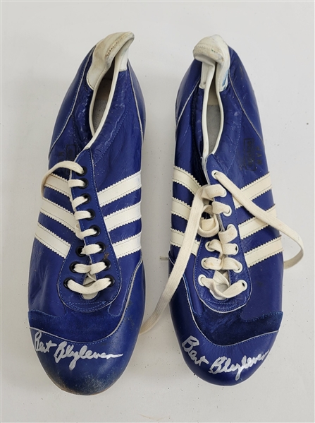 Bert Blyleven circa 1970s Game Used Texas Rangers Adidas Metal Cleats Signed w/Blyleven Signed Letter of Provenance