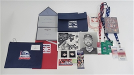 Bert Blyleven Baseball Hall of Fame Induction Weekend Credentials and Information Packs From Various Years (2) Signed Photos w/Blyleven Signed Letter of Provenance