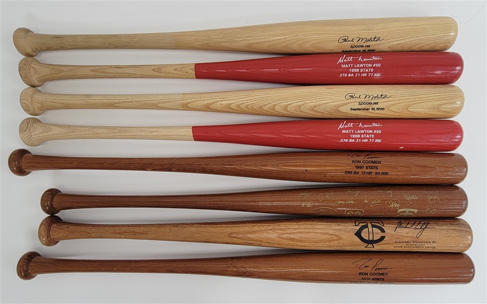 Lot of 8 Minnesota Twins Stadium Giveaway Bats