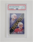 2000 Fleer Tradition Dave Stachelski/Tom Brady #352 Rookie Card PSA 8