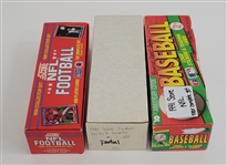 Lot of (3) 1990-91 Football Near Complete Sets