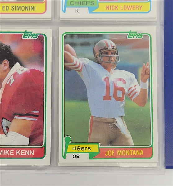 1981 Topps Football Card Set w/ Joe Montana Rookie Card