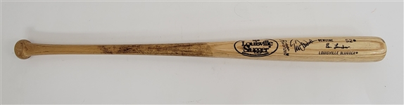 Tim Laudner Minnesota Twins Game Used & Autographed Bat *1987 WS Team Member*