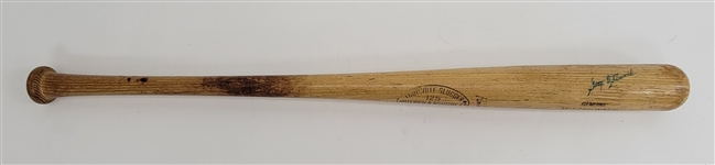 George Mitterwald Minnesota Twins Game Used & Autographed Bat