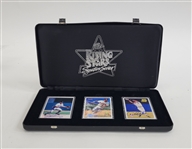 Derek Jeter/Chipper Jones/Alex Rodriguez Rising Stars Signature Series Porcelain Card Set LE #144/500