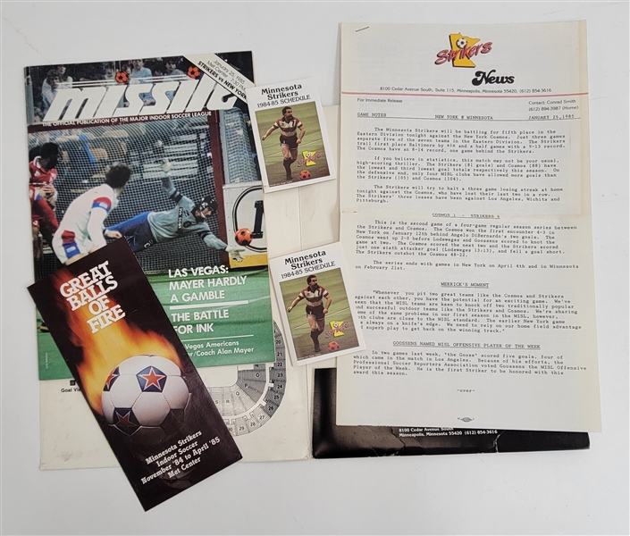 Minnesota Strikers 1984-85 Media Kit