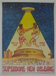 Rare 1978 Muhammad Ali vs. Leon Spinks II On-Site Original Fight Poster
